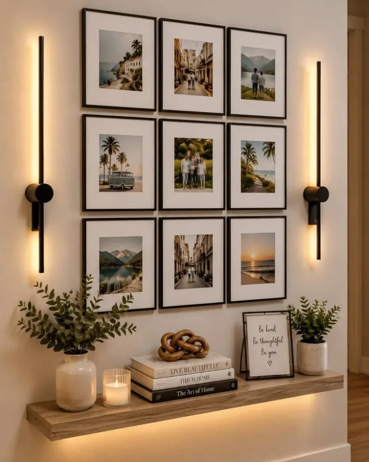 corner wall gallery ideas