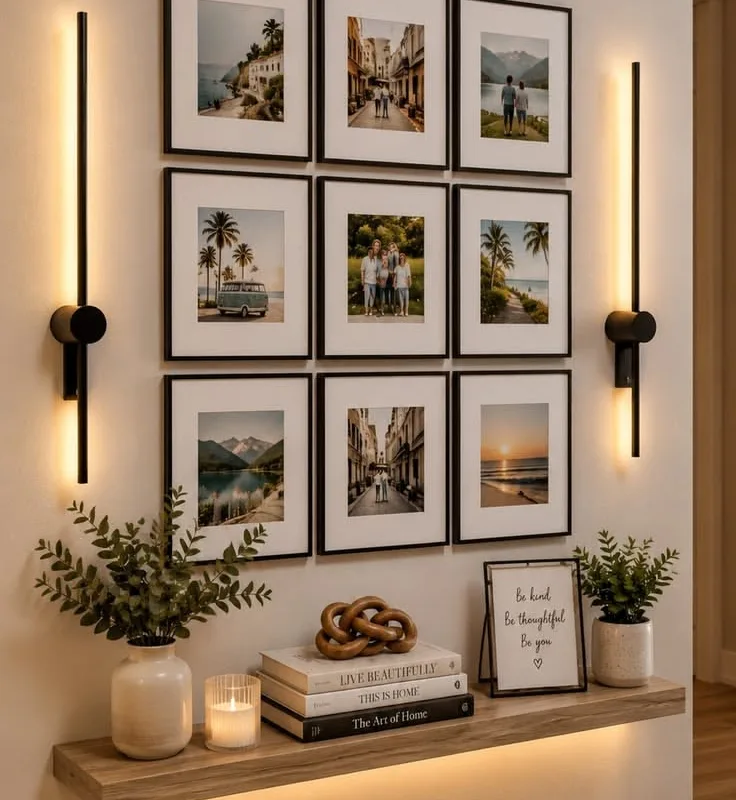 corner wall gallery ideas