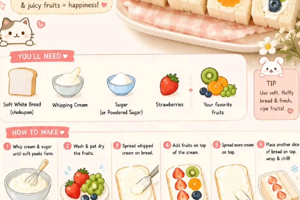 easy fruit sandwich recipe